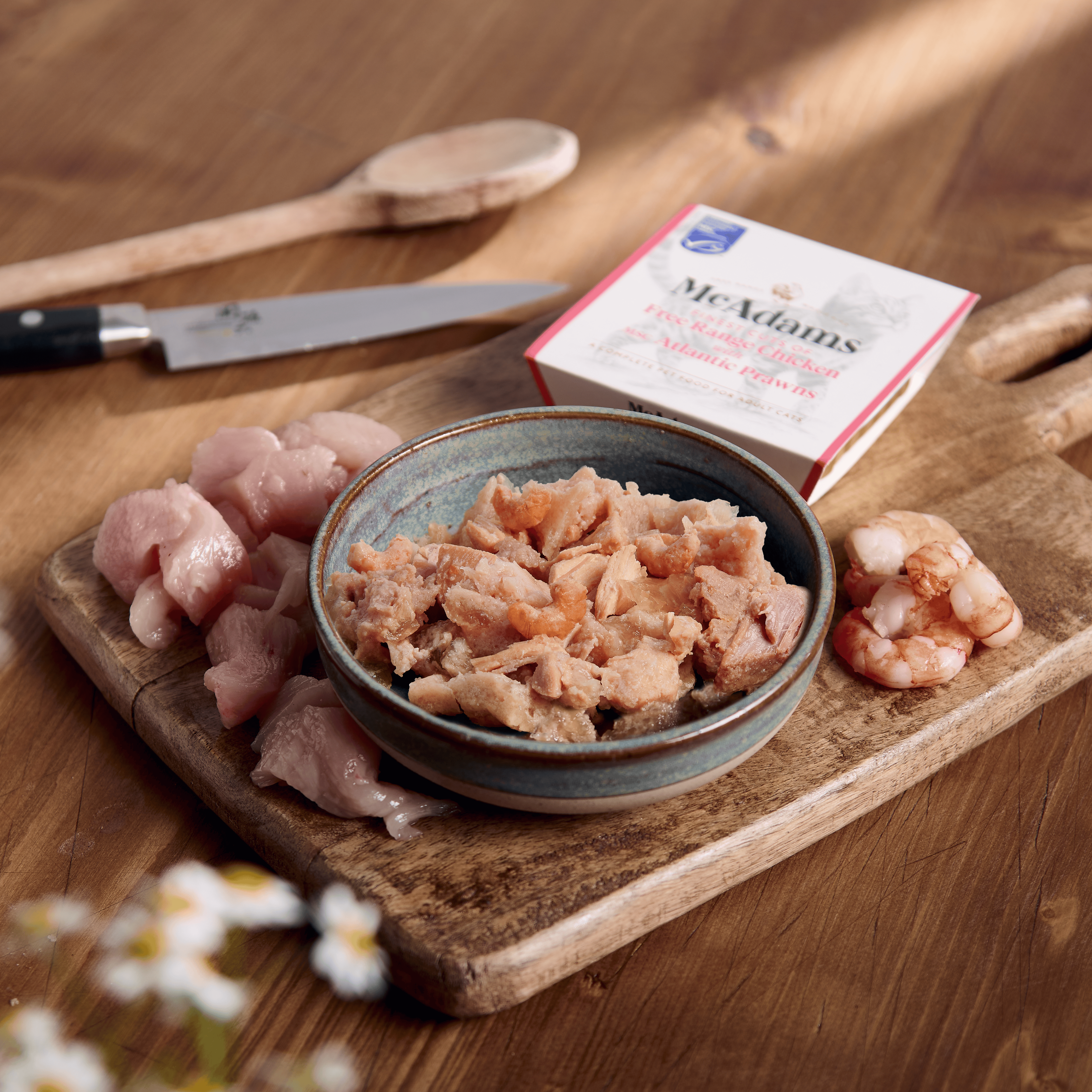 McAdams UK Cat Wet Food 100g Free Range Chicken & Prawns (7843286417650)