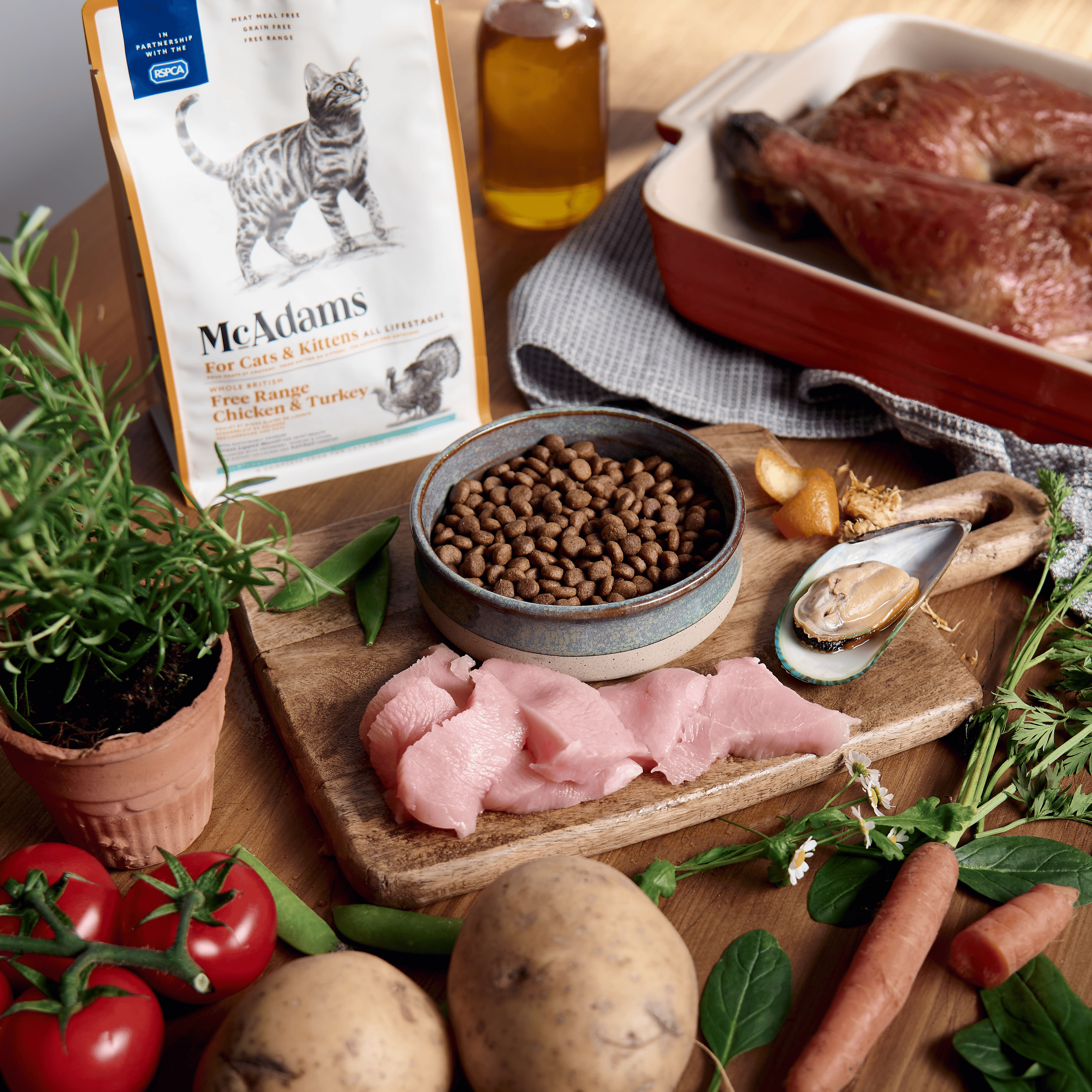 McAdams UK Dry Cat Food Free Range Chicken & Turkey (7542257582322)