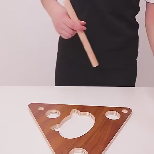 Cat Scratcher Toy with Ball Design F - Solid Sides