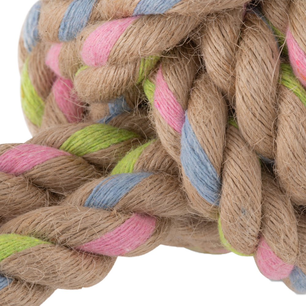 Hemp Rope Ball Dog Toy with Loop Handle (6632801403041)