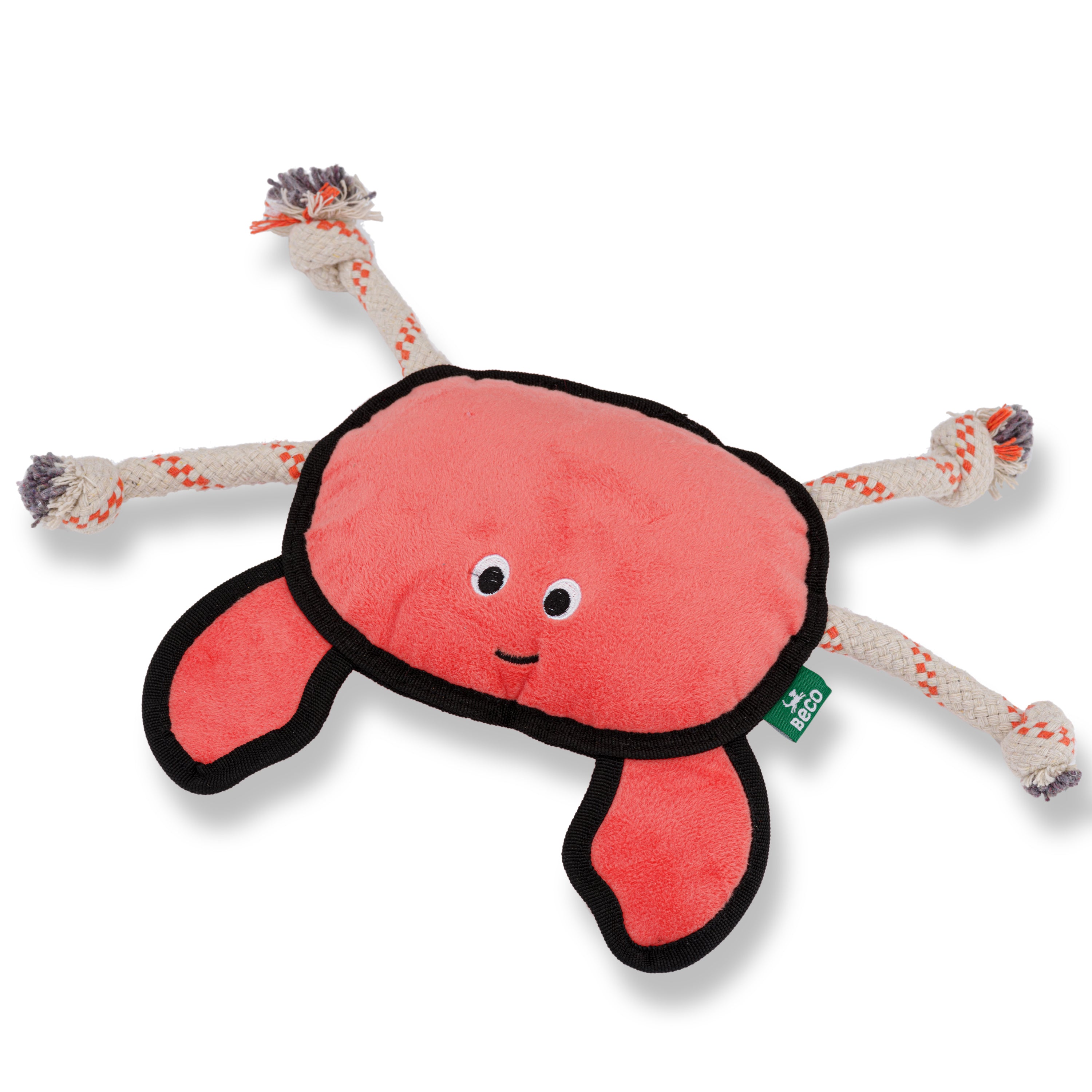 Rough & Tough Recycled Plastic Crab Dog Toy (6972051620001)