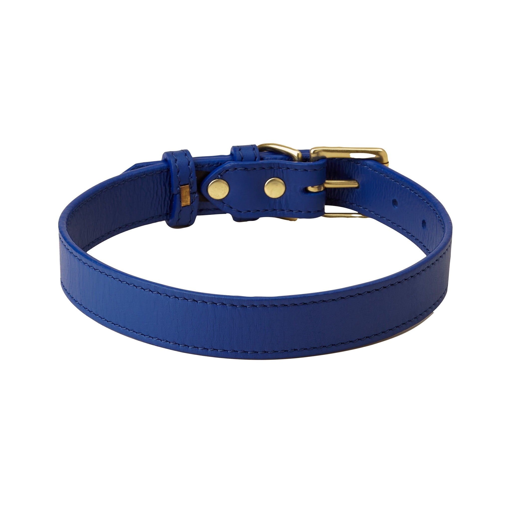 Signature Leather Dog & Cat Collar - Cobalt (6743260004513)