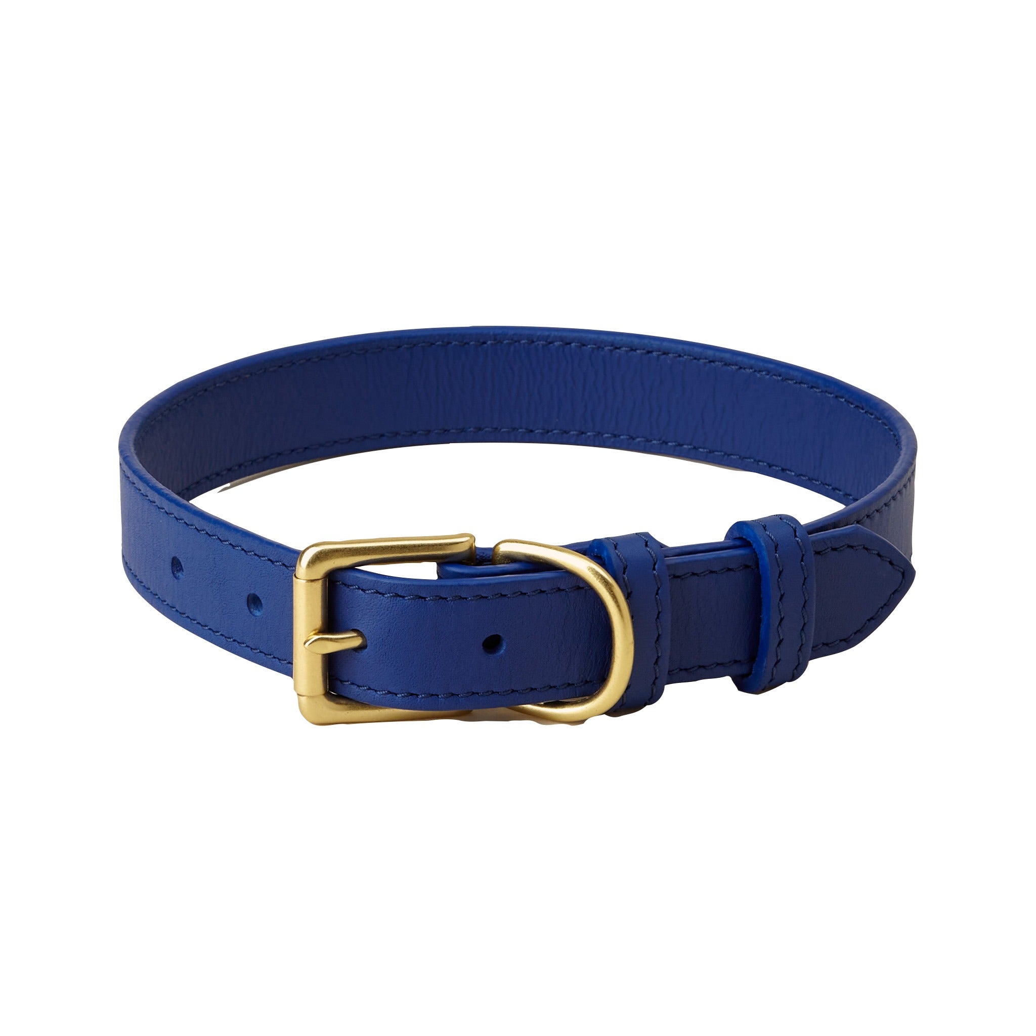 Signature Leather Dog & Cat Collar - Cobalt (6743260004513)