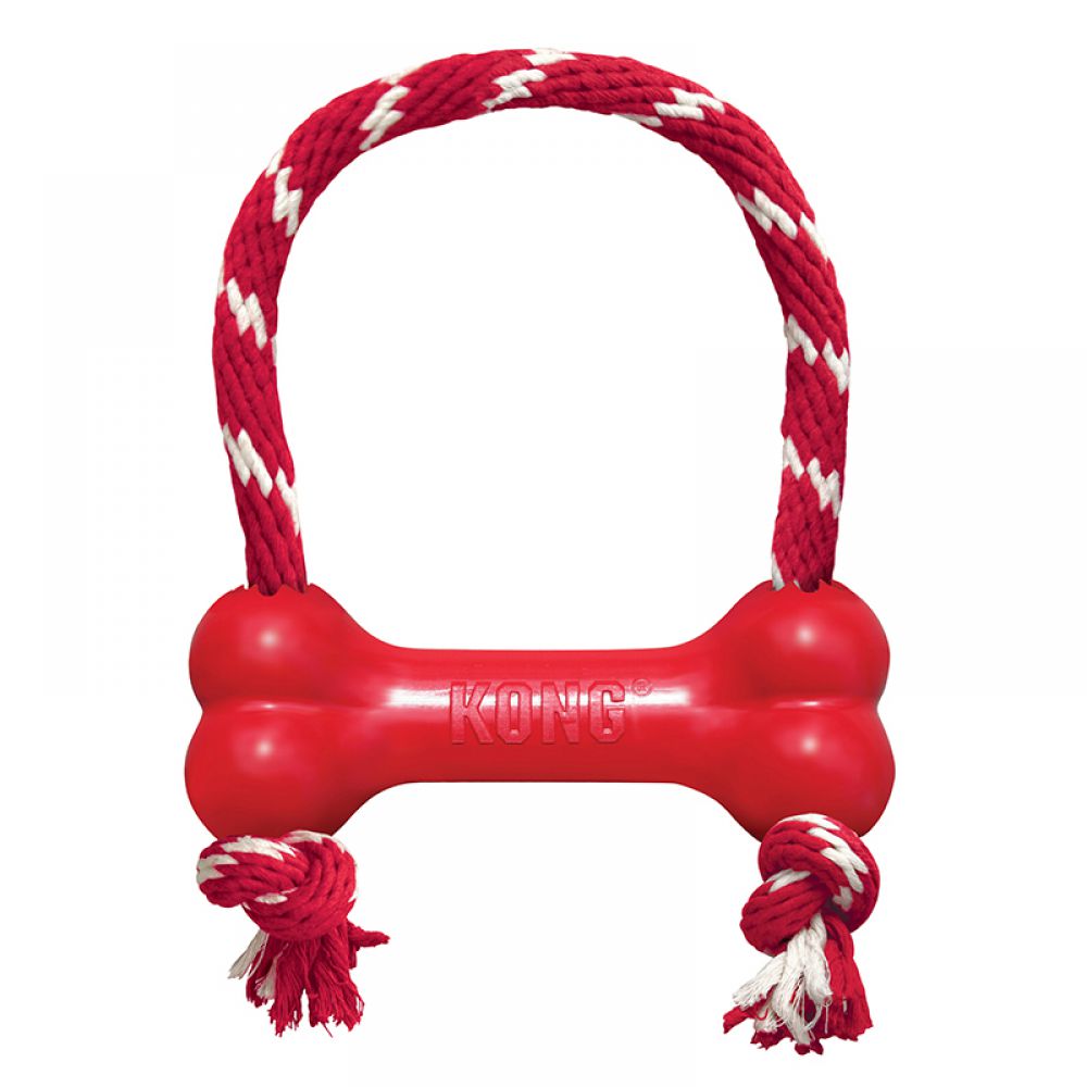 Kong Classic Goodie Bone with Rope Dog Toy (7742407246066)