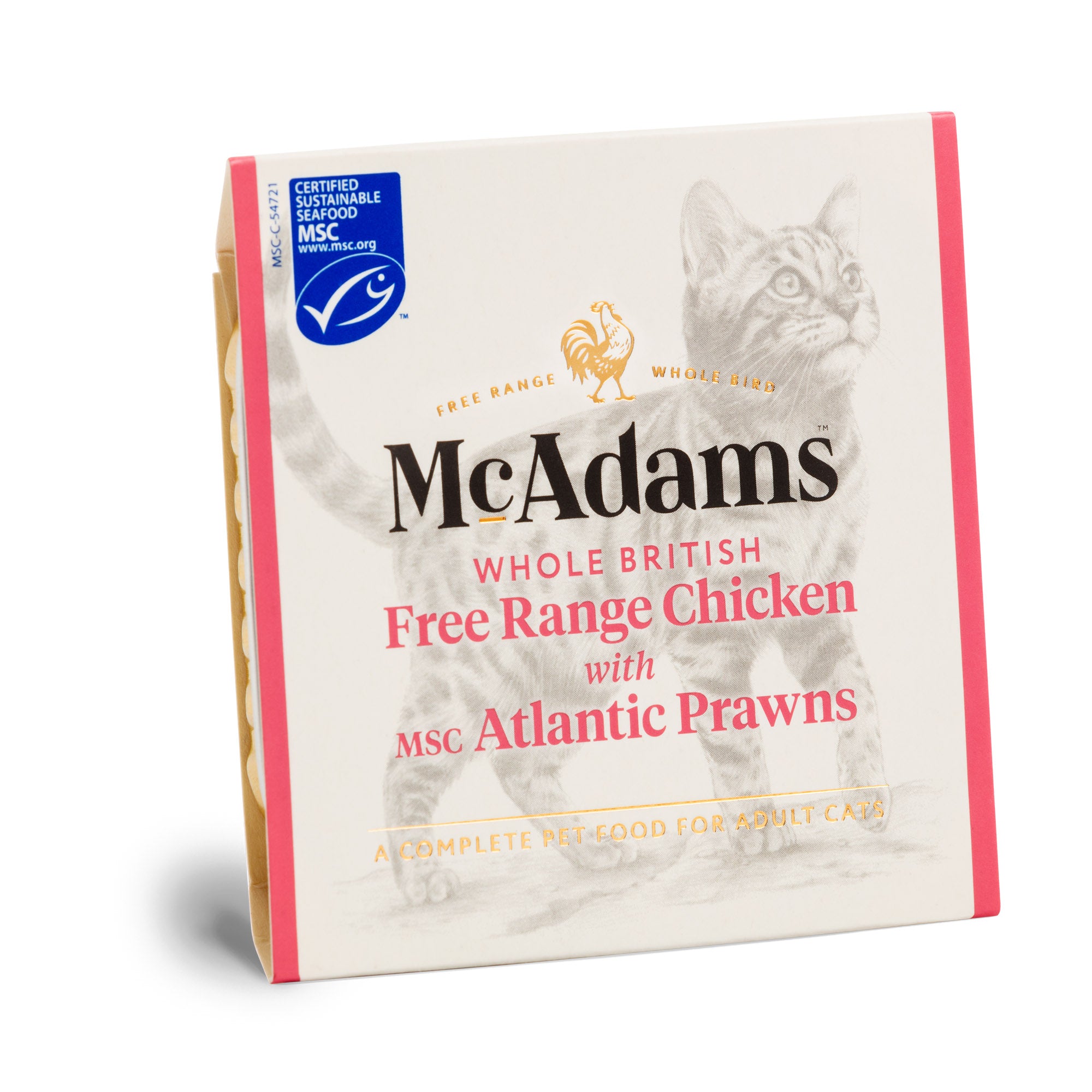 McAdams Free Range Chicken & Prawns Wet Cat Food 100g (7843286417650)