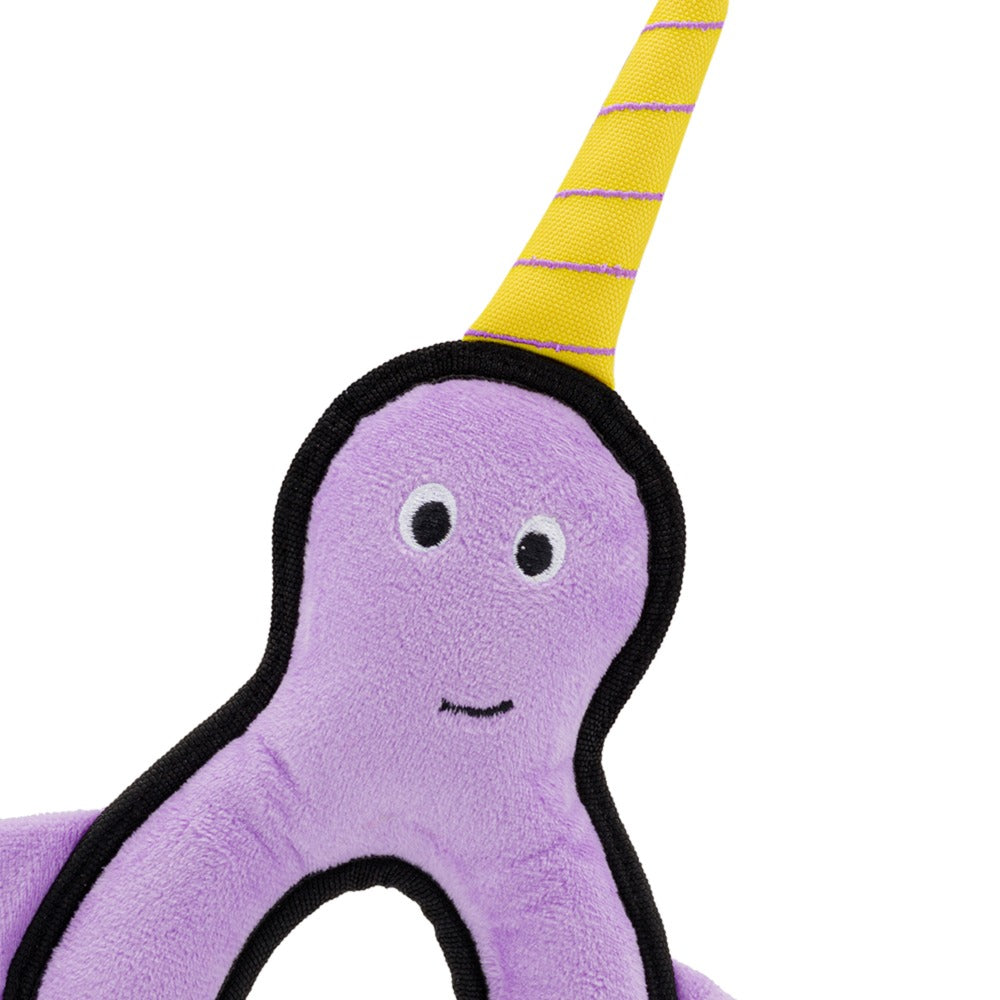 Rough & Tough Recycled Plastic Narwhal Dog Toy (7461398544626)