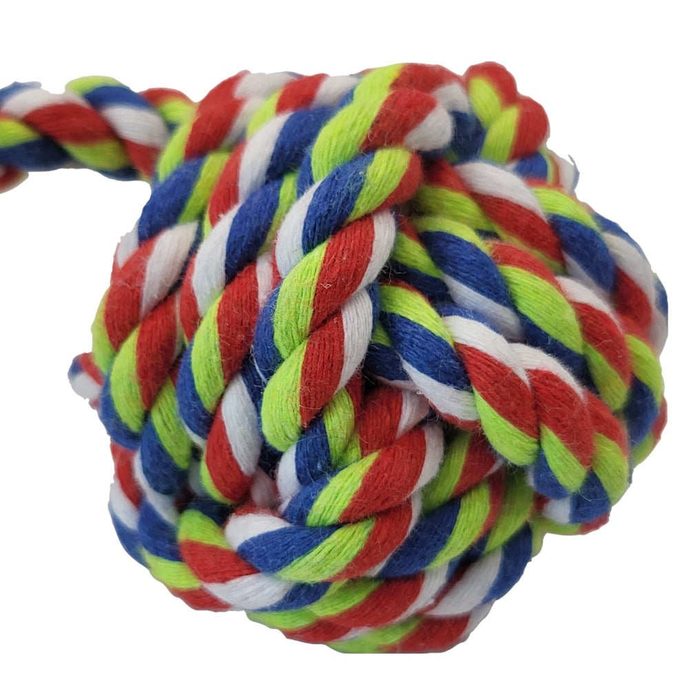 Cotton Ball on Loop Dog Toy (7599036236018)