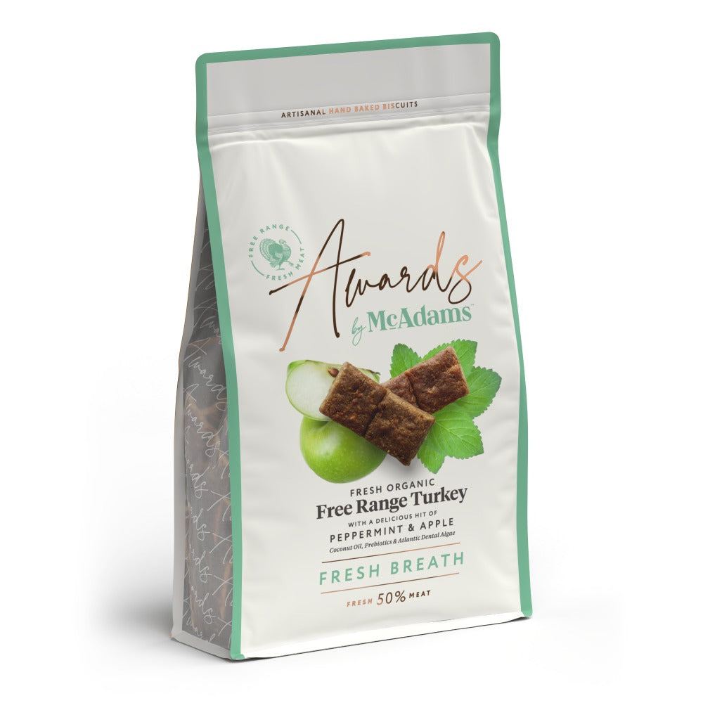McAdams Awards Free Range Roast Turkey Dog Treats With Peppermint & Apple (7843298935026)