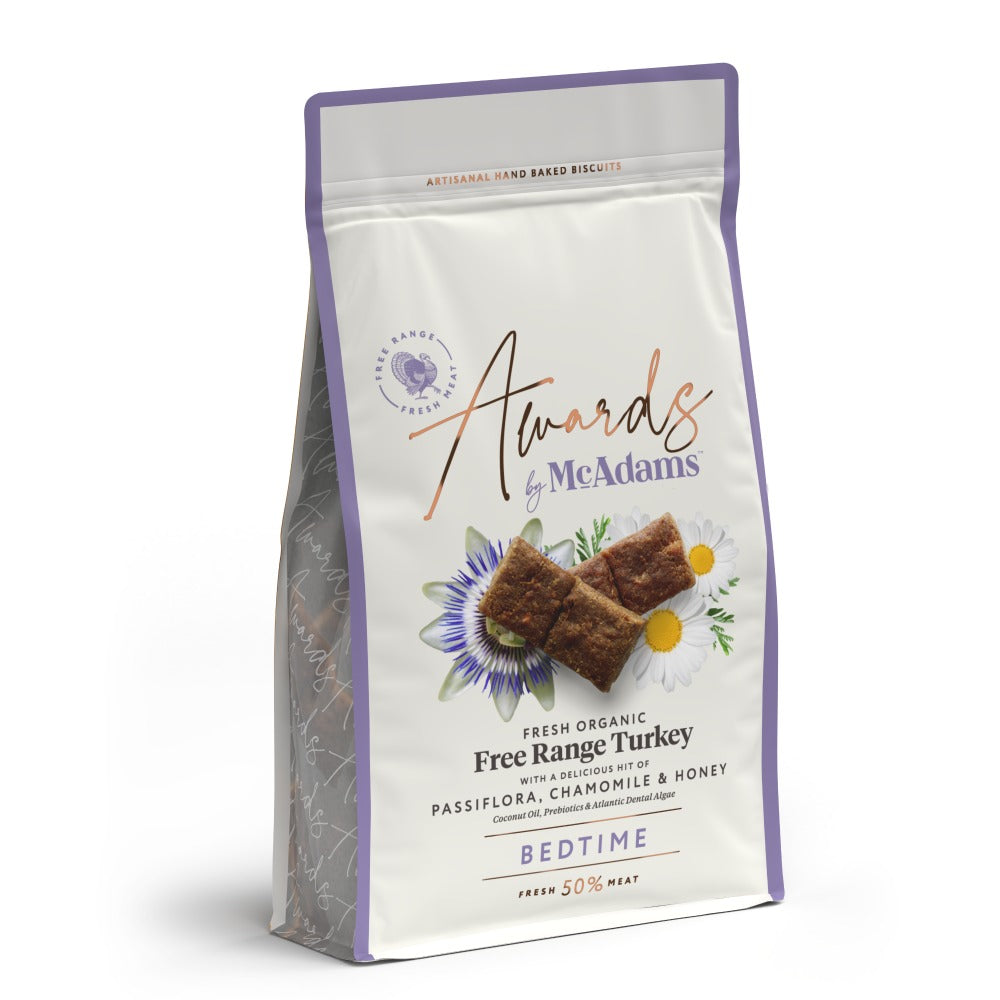 McAdams Awards Free Range Roast Turkey Dog Treats With Passiflora, Chamomile & Honey (7843299950834)