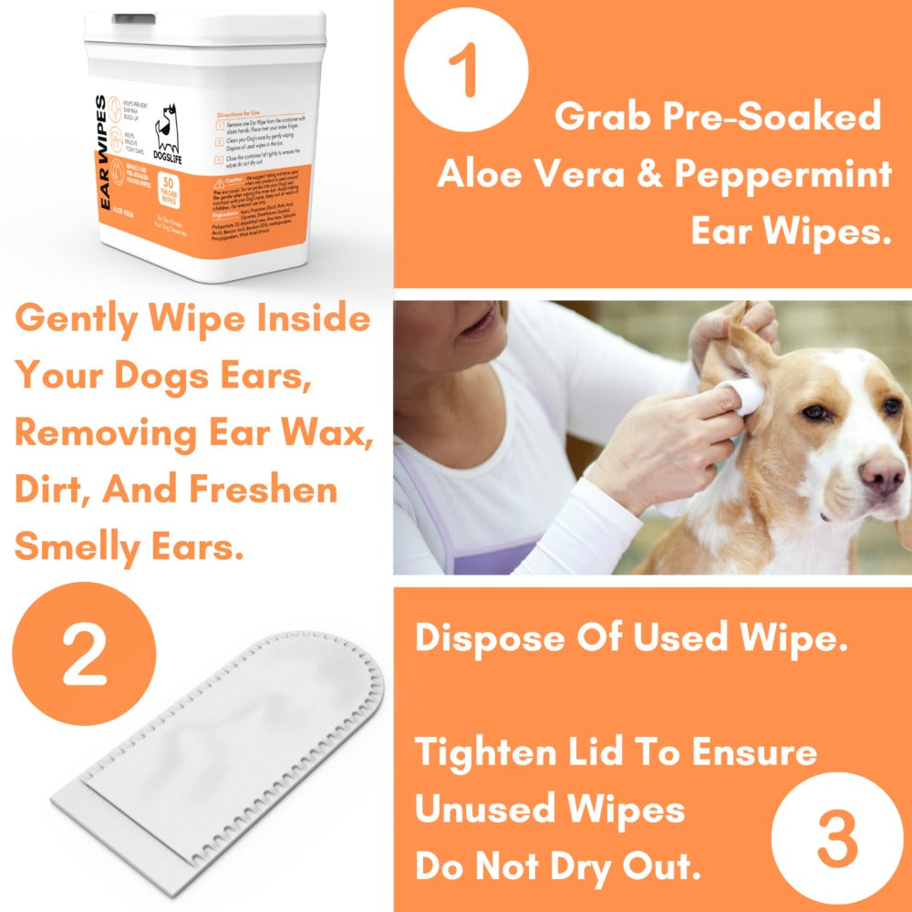 Dogslife Ear Cleaning Wipes (7776285098226)