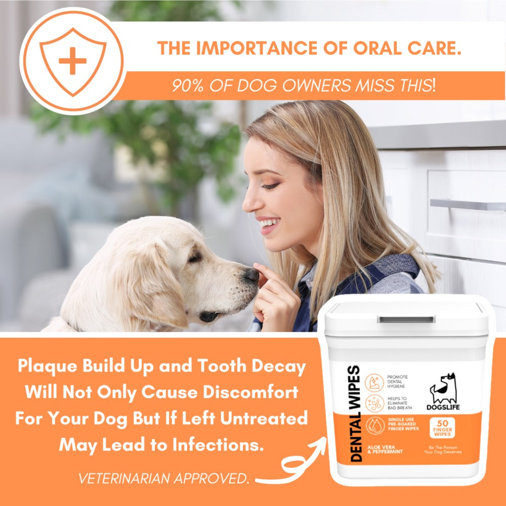 Dogslife Dental Cleaning Wipes (7776399720690)