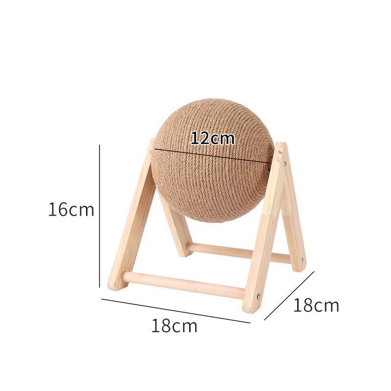 Cat Scratcher Toy with Ball Design C - Open Sides (7891354288370)