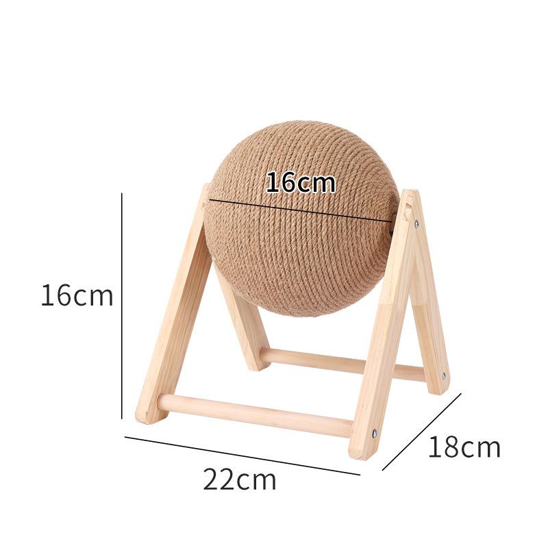 Cat Scratcher Toy with Ball Design C - Open Sides (7891354288370)