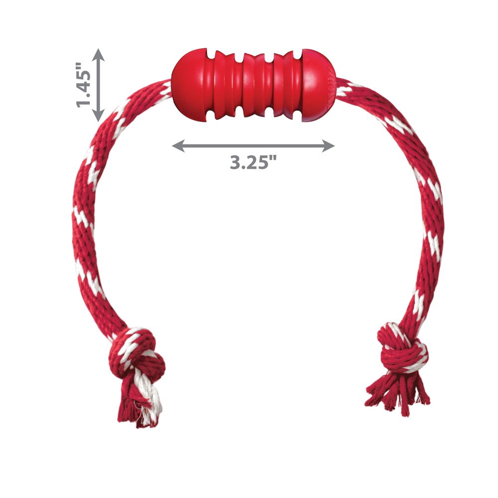 Kong Classic Goodie Bone with Rope Dog Toy (7742407246066)