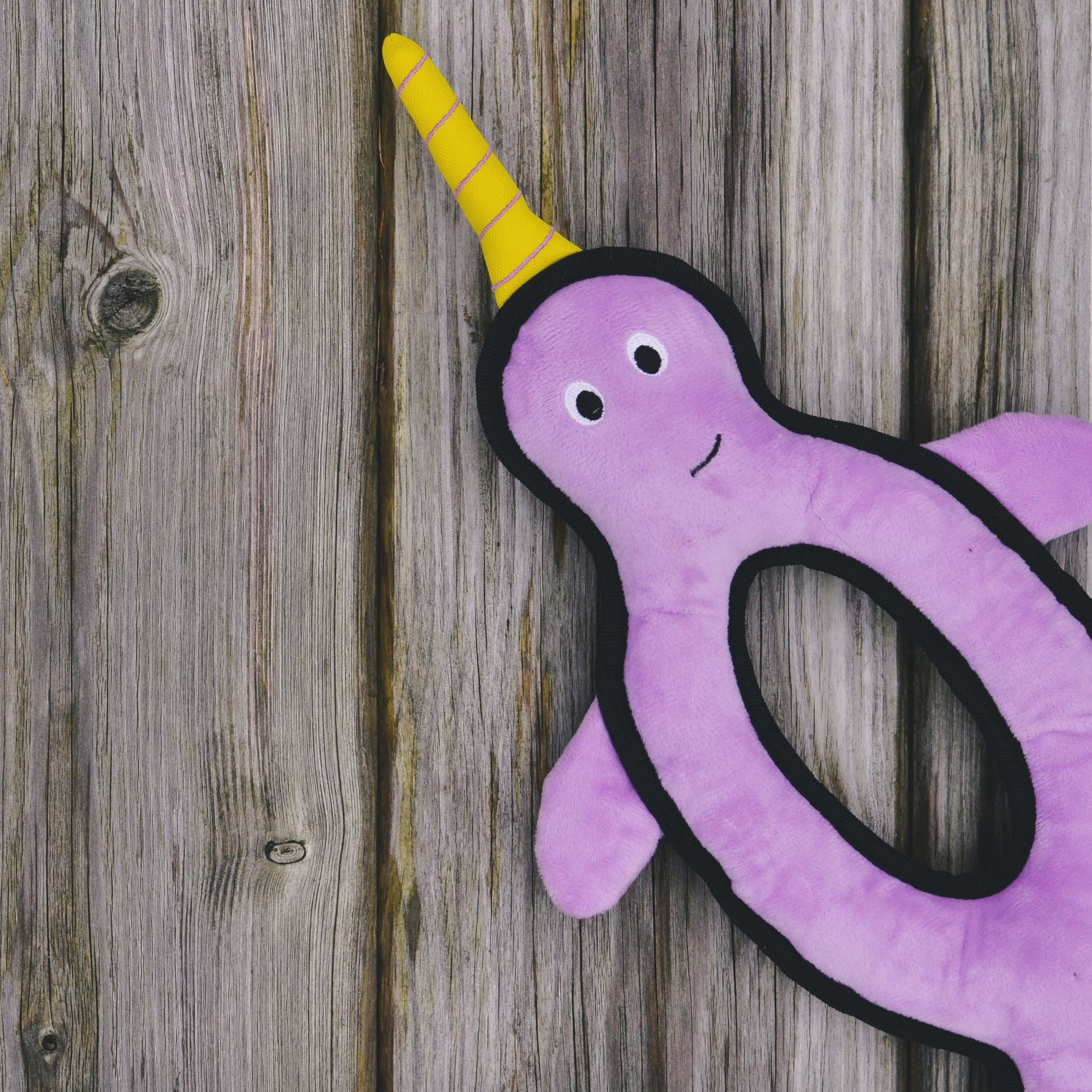 Rough & Tough Recycled Plastic Narwhal Dog Toy (7461398544626)
