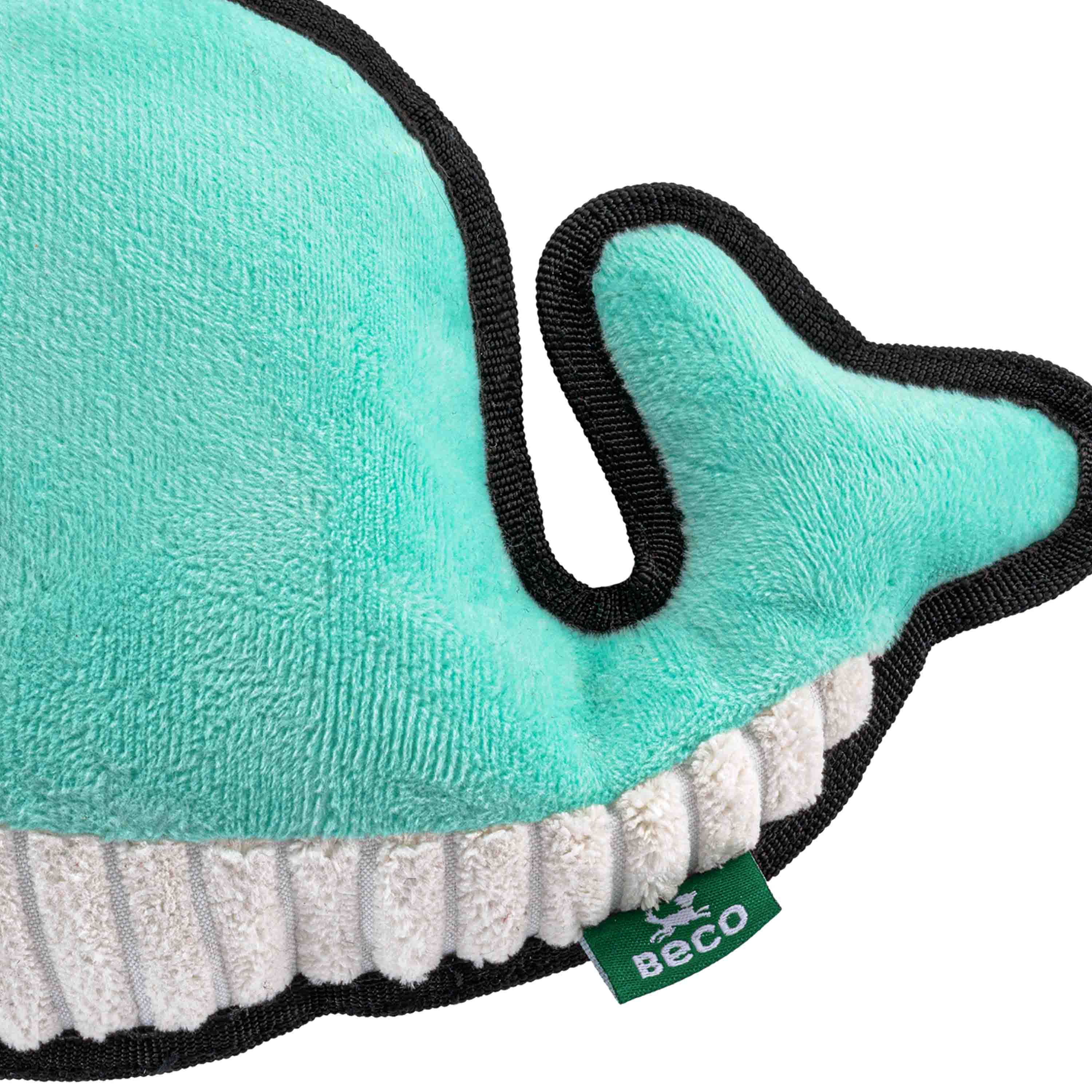 Rough & Tough Recycled Plastic Whale Dog Toy (7868565946610)