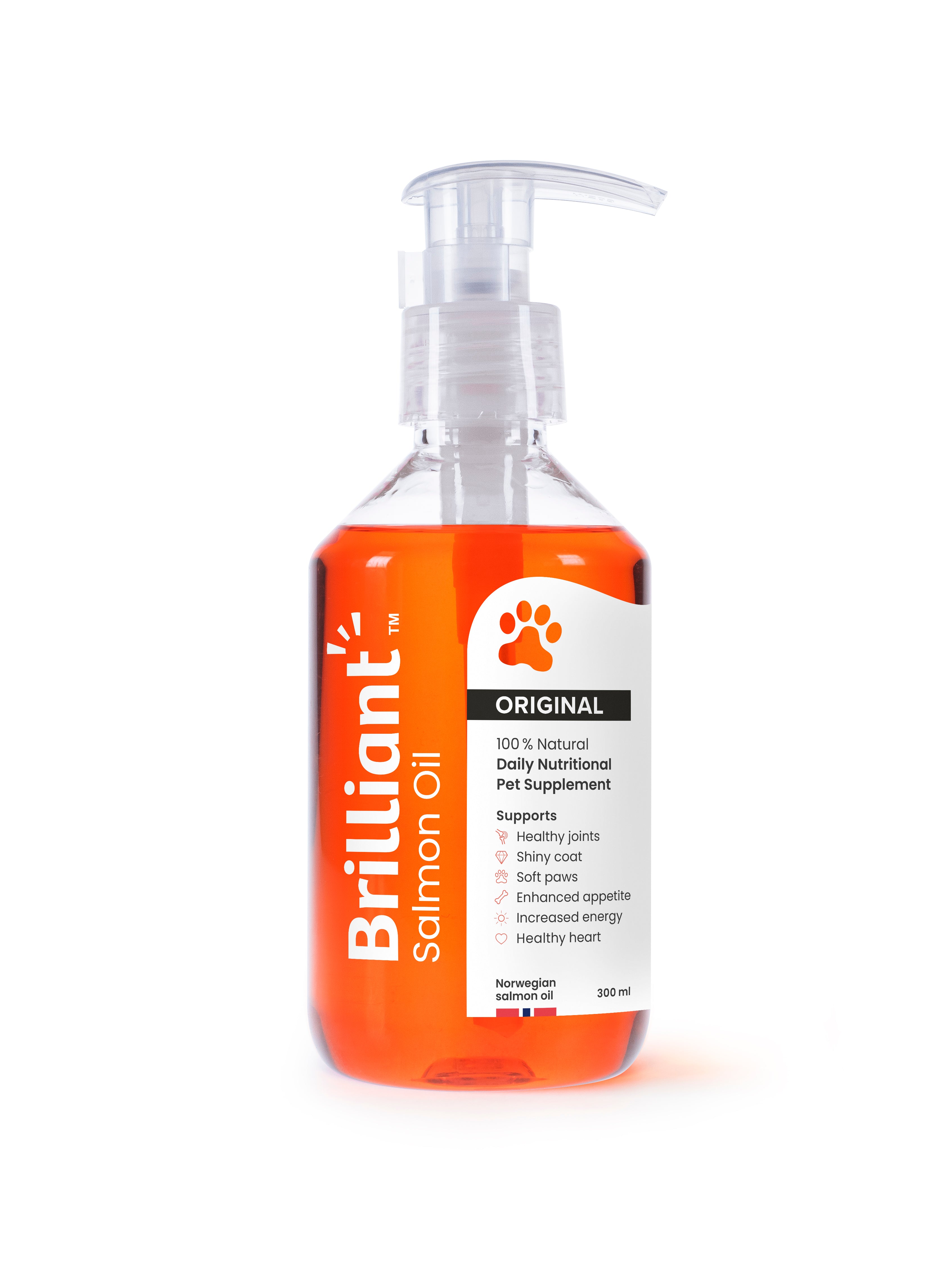 Brilliant Salmon Oil for Dogs, Cats & Puppies (7683169976562)