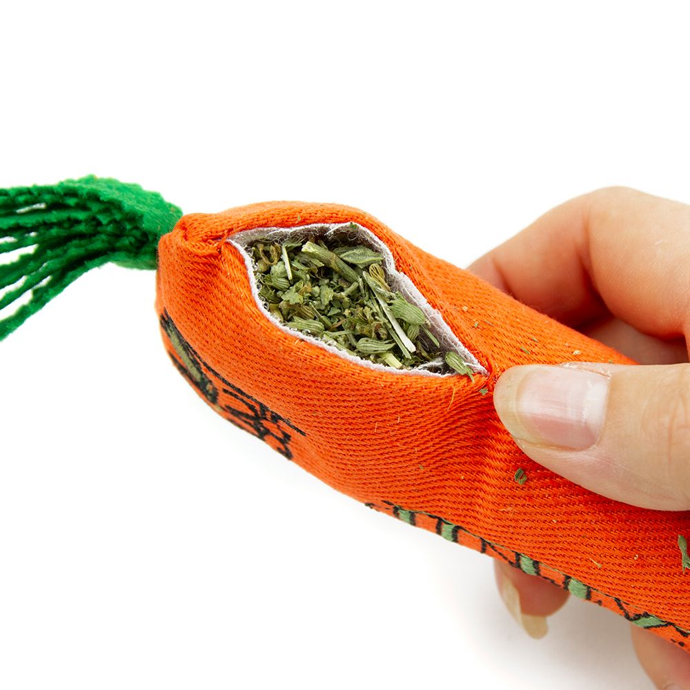 King Catnip Carrot Cat Nip toy for Cats (7568587161842)