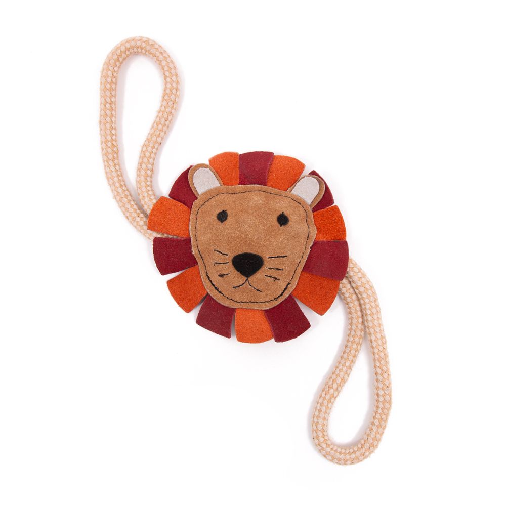 Green Elk Coco Buddies Jute & Lion Dog Toy (7568828629234)