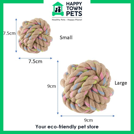 Hemp Ball Dog Toy (6632705130657)