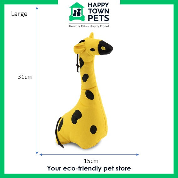 Cuddly Recycled Plastic Soft Dog Toy - George the Giraffe (6869470675105)