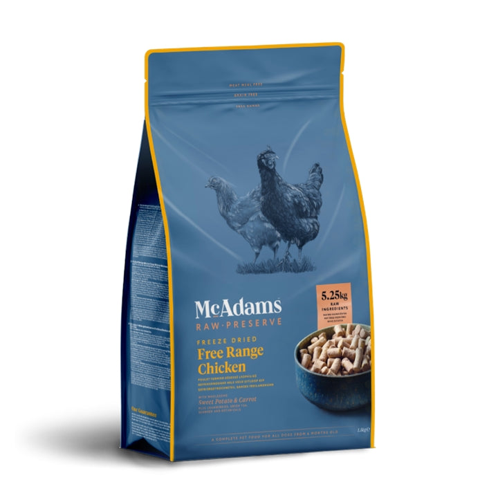 McAdams UK Freeze Dried Raw Dog Food | Chicken | Lamb | Salmon (8544229130482)