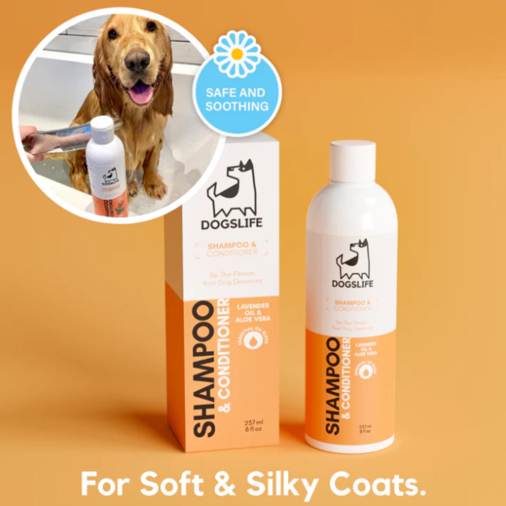 Dogs life 2 in 1 Dog Shampoo & Conditioner | Soft & Silky Coat | Adult Dog & Puppy (8546320974066)