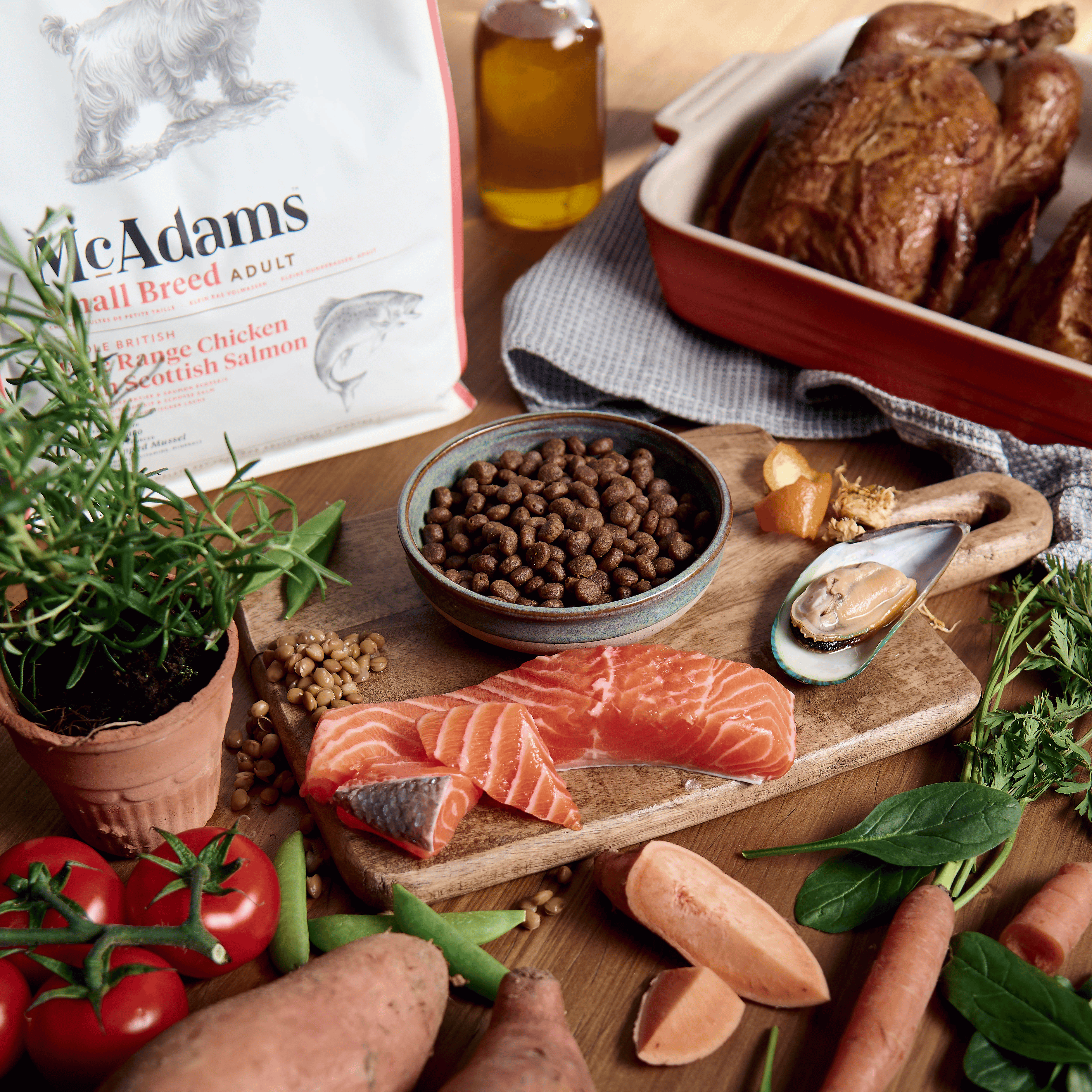 McAdams Small Breed Free Range Chicken & Salmon Dry Dog Food (7542228746482)
