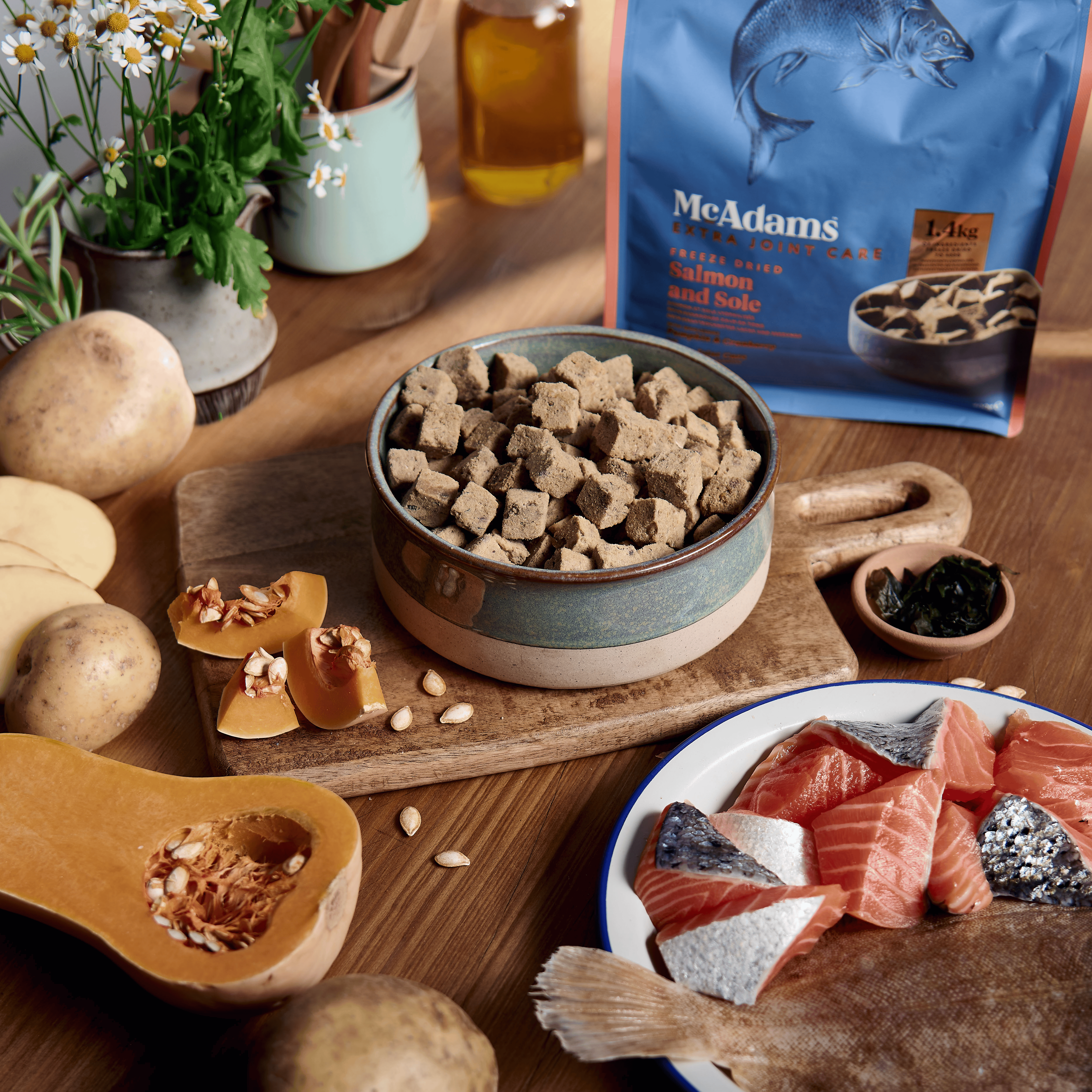 McAdams Freeze Dried Extra Joint Care Salmon & Sole 400g | 1.5kg (8561309548786)