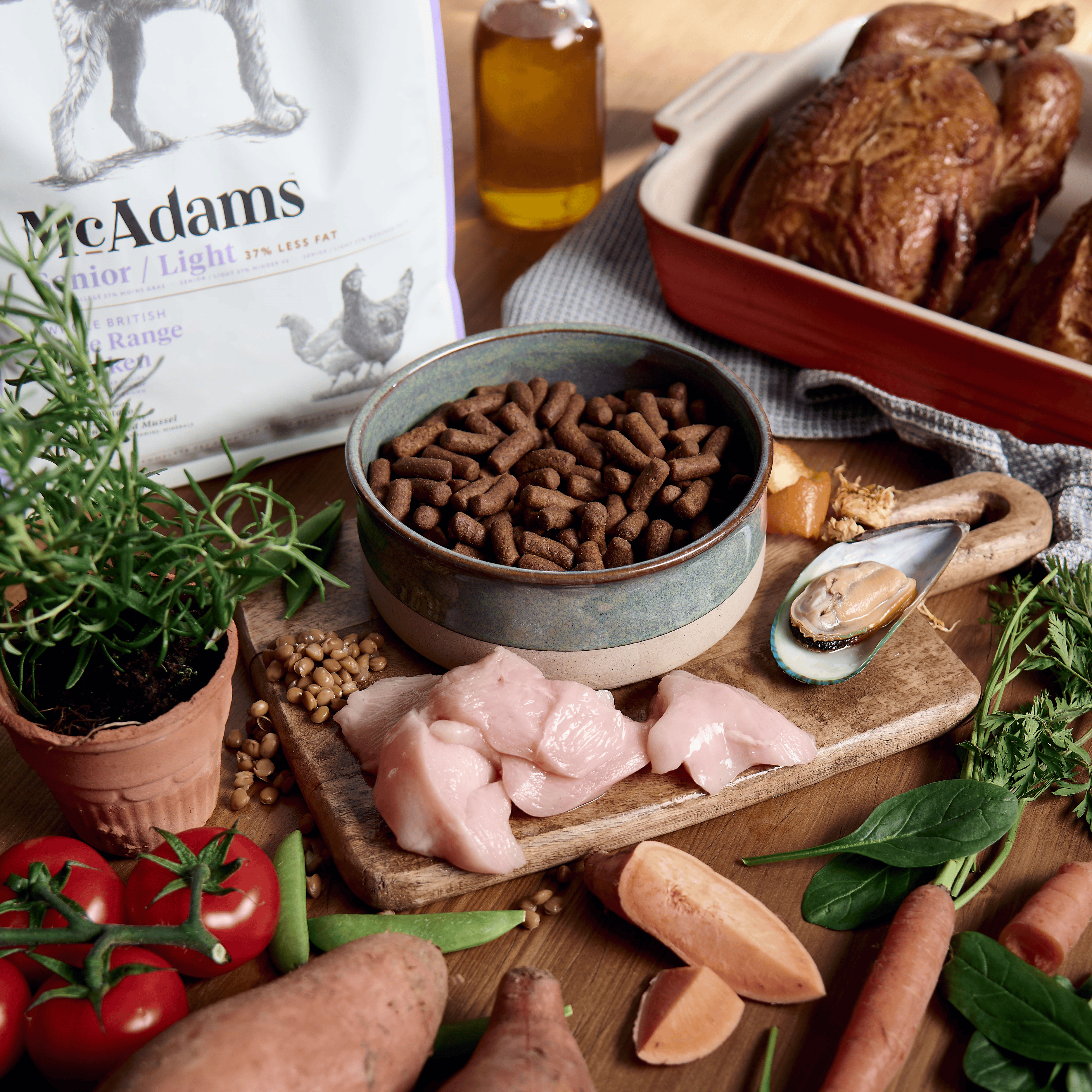 McAdams Senior - Light Free Range Chicken Dry Dog Food (7542225567986)