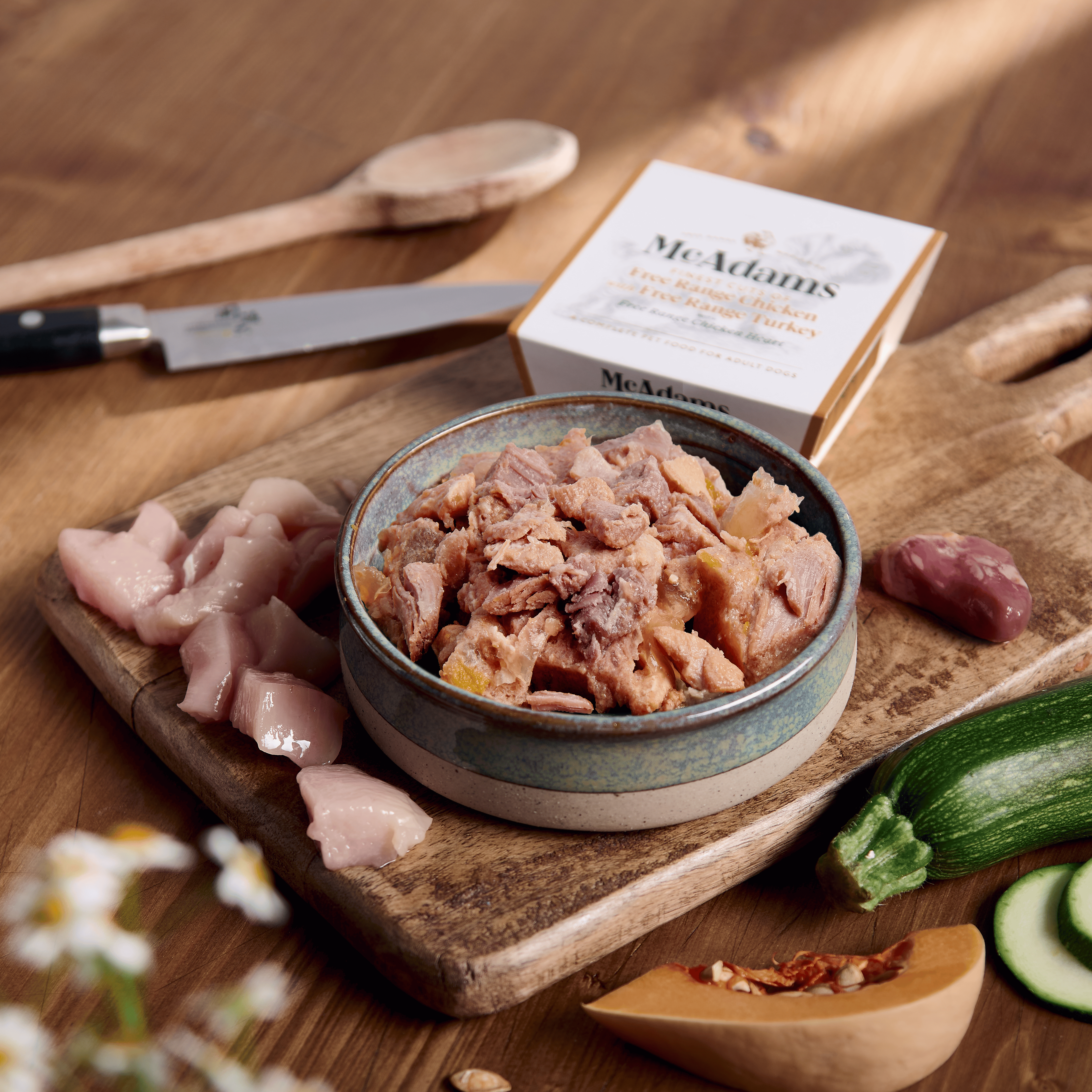 McAdams Free Range Chicken with Turkey & Heart Wet Dog Food 150g BB11Aug25 (7557549687026)