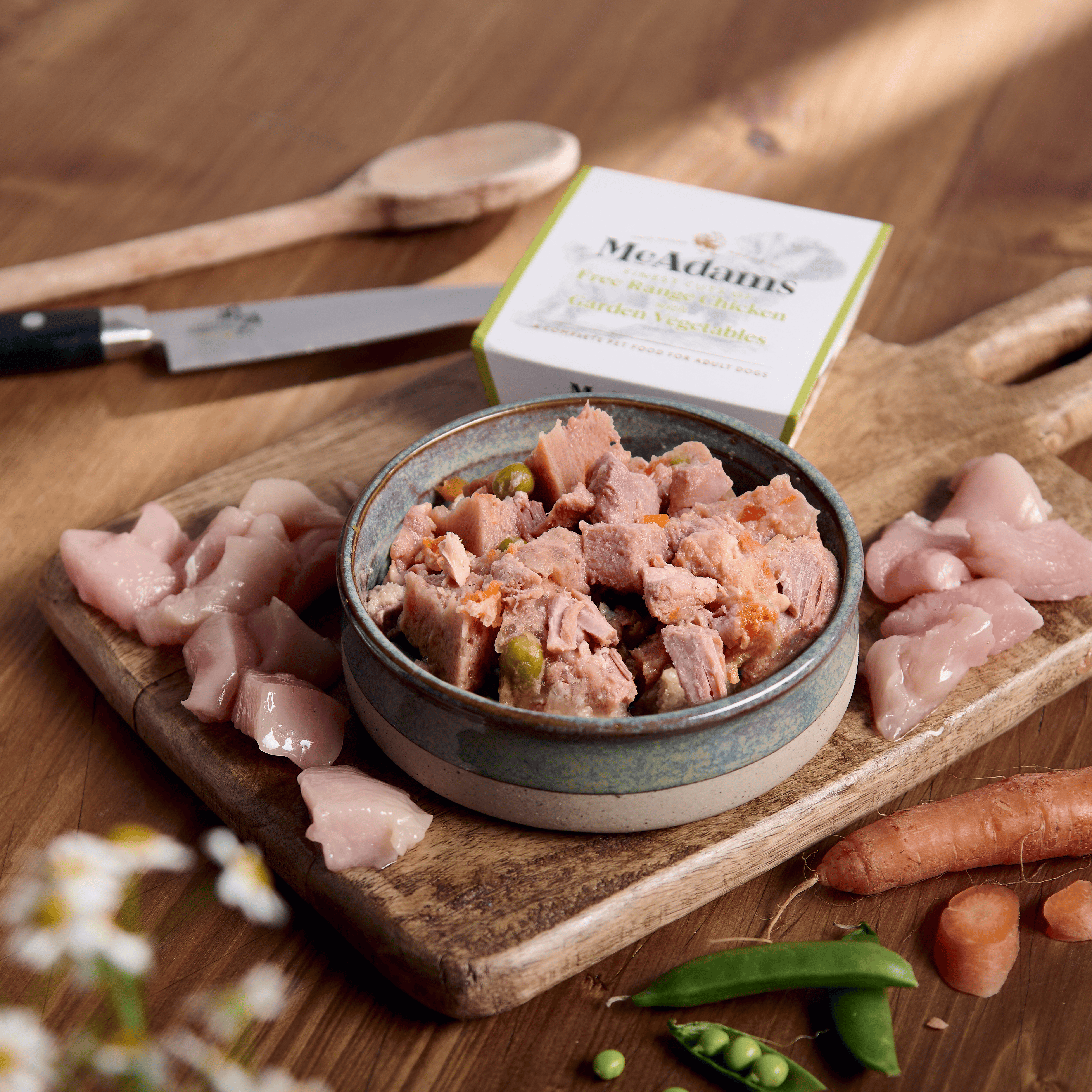 McAdams Free Range Chicken with Garden Vegetables Wet Dog Food 150g (7557547983090)