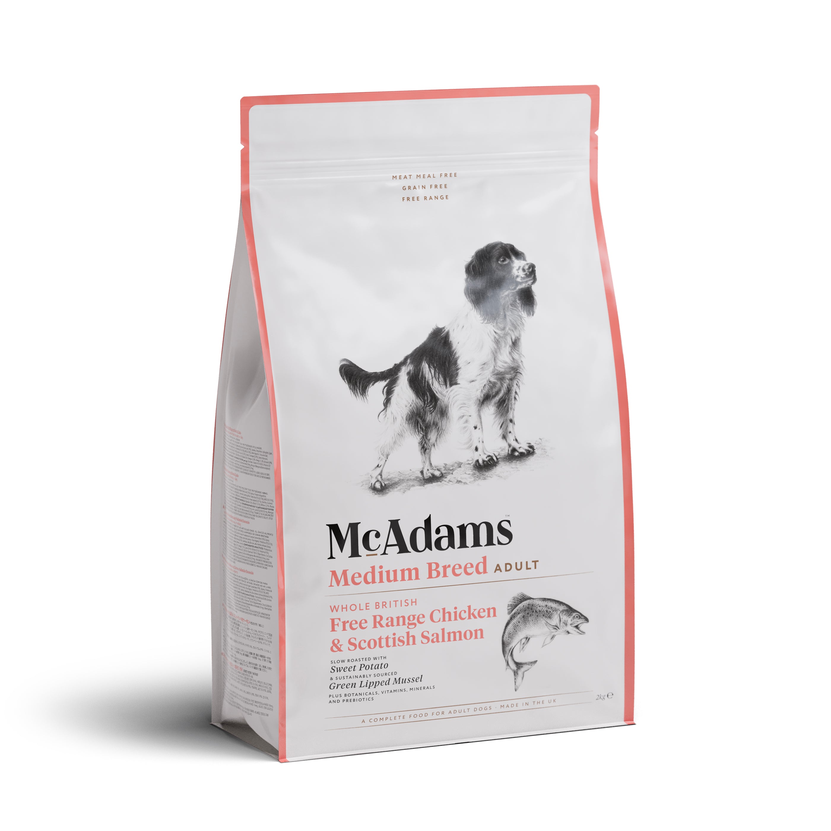 McAdams Medium Breed Free Range Chicken & Salmon Dry Dog Food (7542230679794)